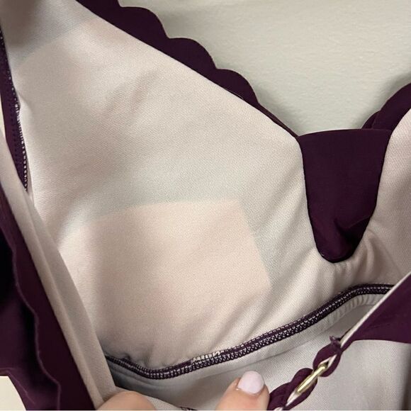 - Kona Sol plum colored one piece.  Size M - Picture 7 of 9